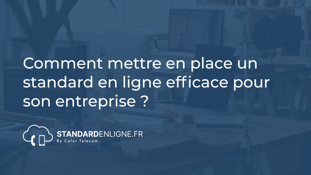 Image montrant Comment mettre en place un standard en ligne efficace pour son entreprise